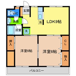 ガーデンヒルズ城南Ⅵ（柿谷）の物件間取画像